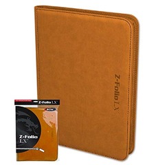 BCW Z-Folio LX - Orange with Black Stitch- 9 Pocket
